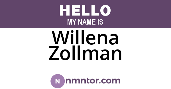 Willena Zollman