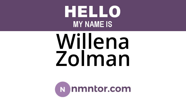 Willena Zolman