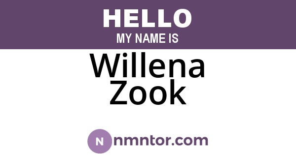Willena Zook