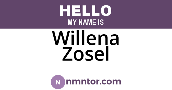 Willena Zosel