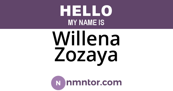 Willena Zozaya