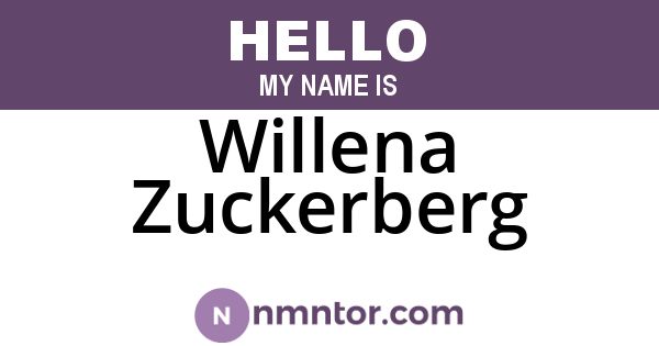 Willena Zuckerberg