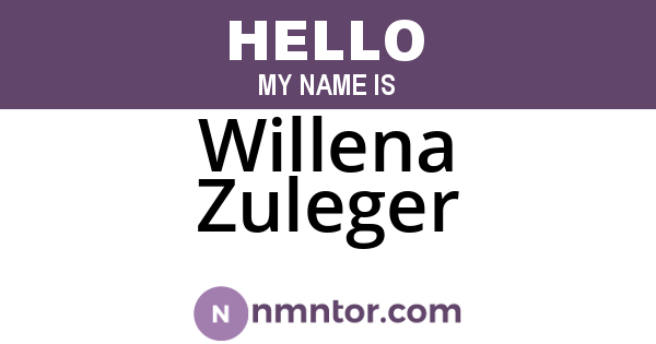 Willena Zuleger
