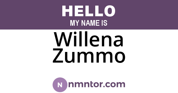 Willena Zummo
