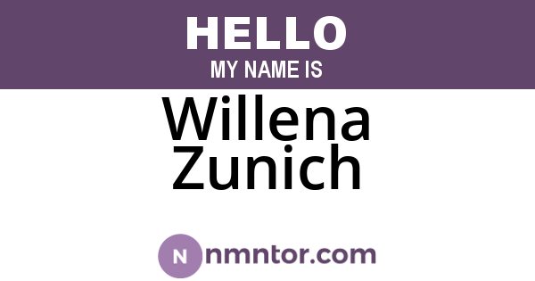 Willena Zunich