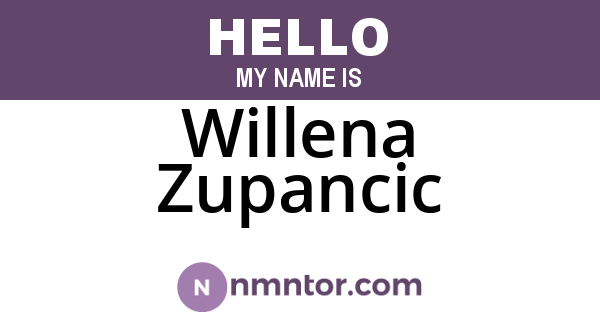 Willena Zupancic