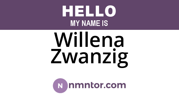 Willena Zwanzig