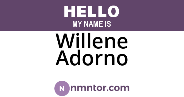 Willene Adorno