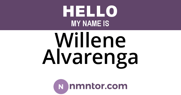 Willene Alvarenga