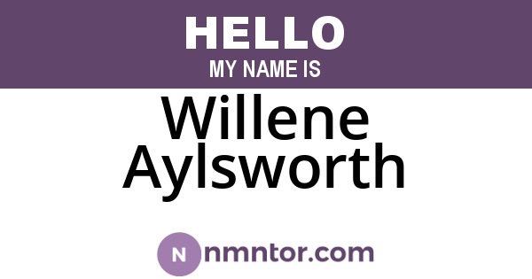 Willene Aylsworth