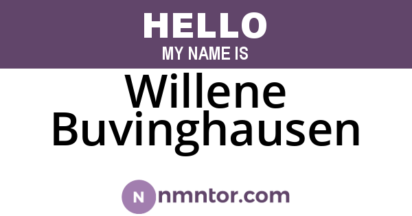 Willene Buvinghausen