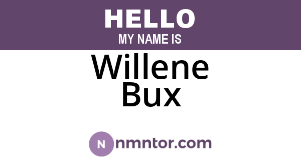 Willene Bux