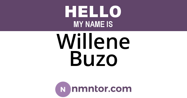 Willene Buzo