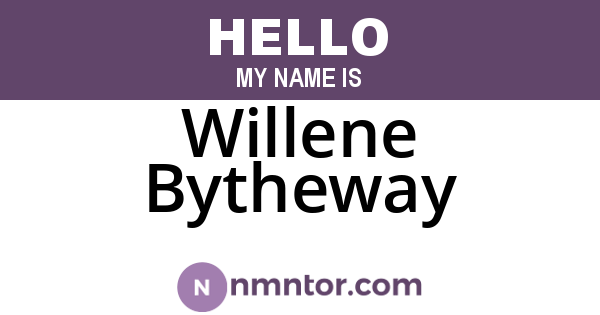Willene Bytheway