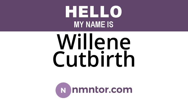 Willene Cutbirth