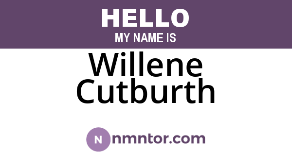 Willene Cutburth
