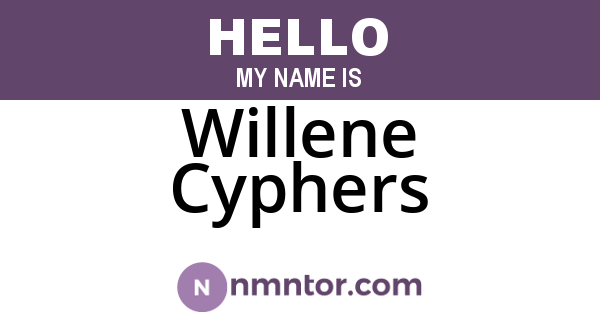 Willene Cyphers