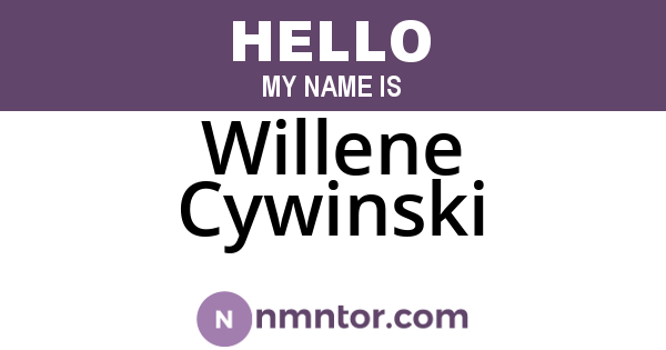Willene Cywinski