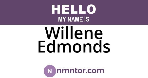 Willene Edmonds