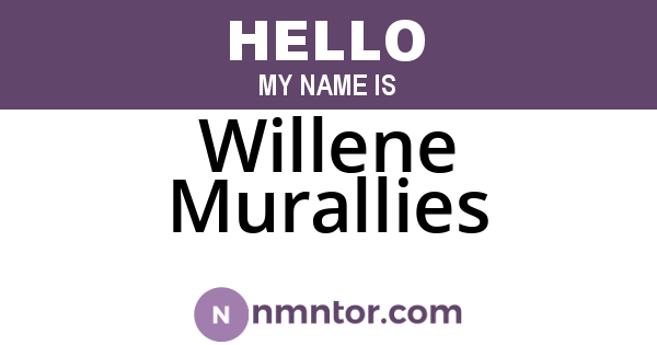 Willene Murallies