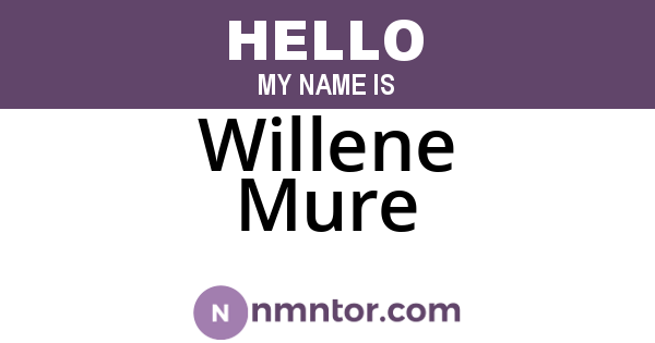 Willene Mure
