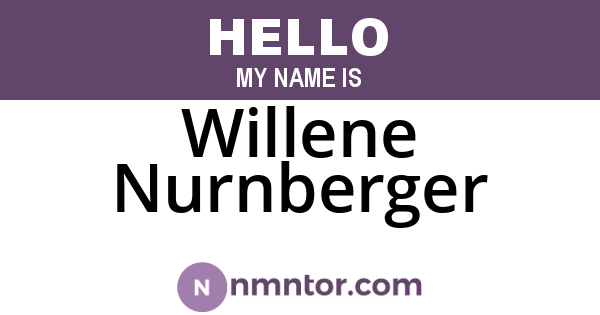 Willene Nurnberger