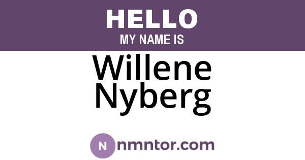 Willene Nyberg
