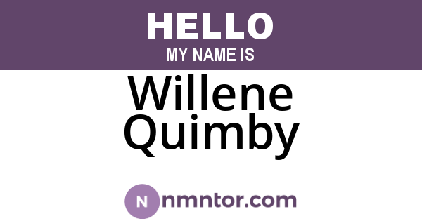 Willene Quimby