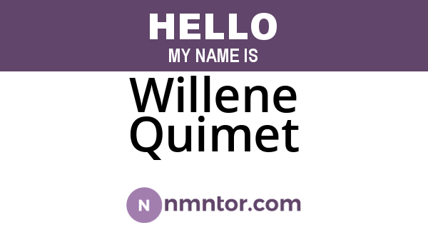 Willene Quimet