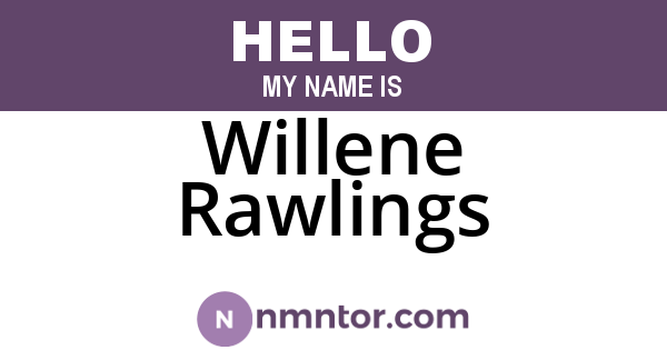 Willene Rawlings