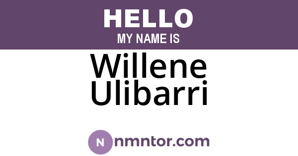 Willene Ulibarri