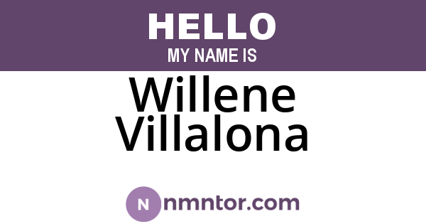 Willene Villalona