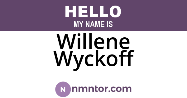 Willene Wyckoff