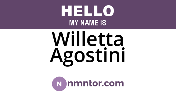 Willetta Agostini