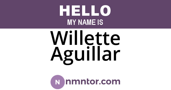 Willette Aguillar