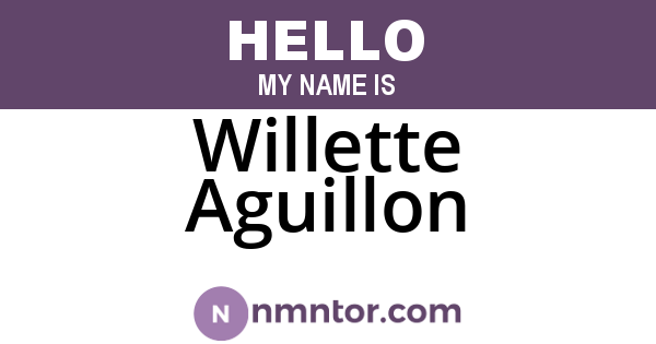 Willette Aguillon
