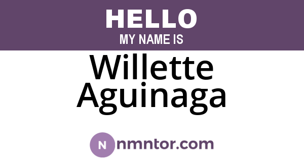 Willette Aguinaga