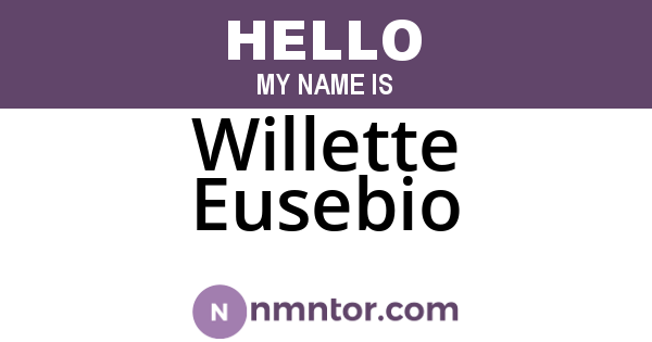 Willette Eusebio