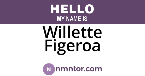 Willette Figeroa