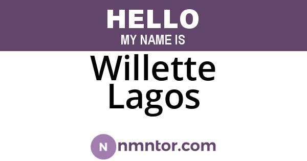 Willette Lagos