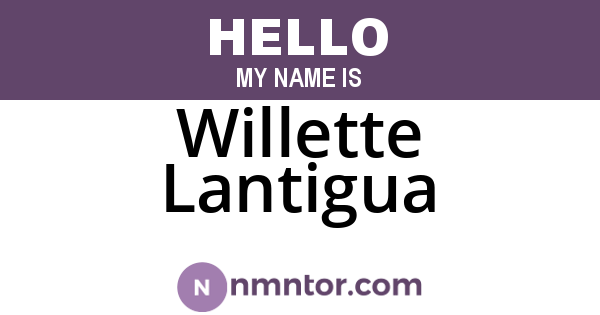 Willette Lantigua