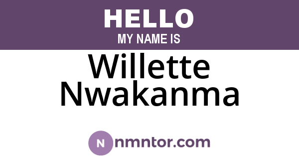 Willette Nwakanma