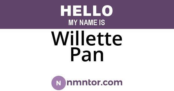 Willette Pan