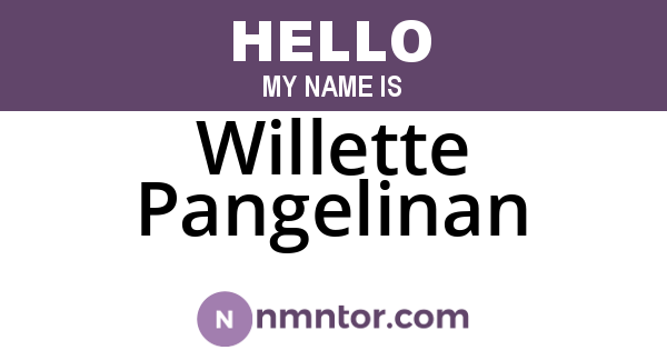 Willette Pangelinan