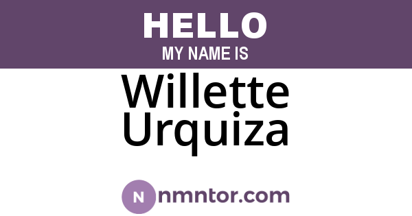 Willette Urquiza