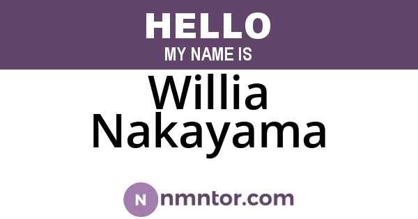 Willia Nakayama