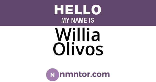 Willia Olivos