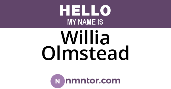 Willia Olmstead