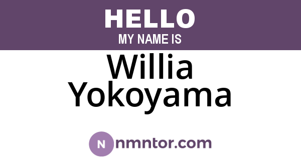 Willia Yokoyama