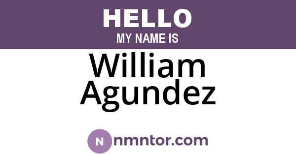 William Agundez
